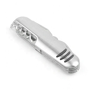 Mini Style 10 In 1 Multi Purpose  Stainless Steel Blade Folding Pocket Survival Knife Tools