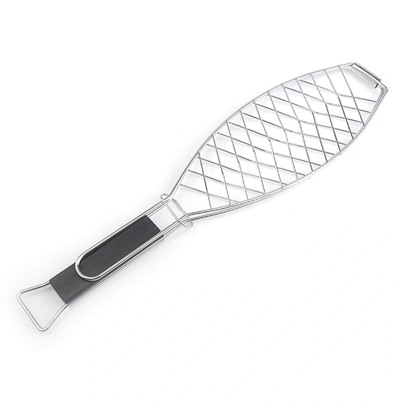 Food grade novelty portable outdoor bbq wire fish grill for Barbecue tools