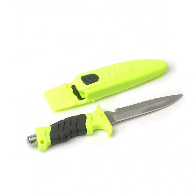 Fixed blade diving knife with ABS+TPR handle