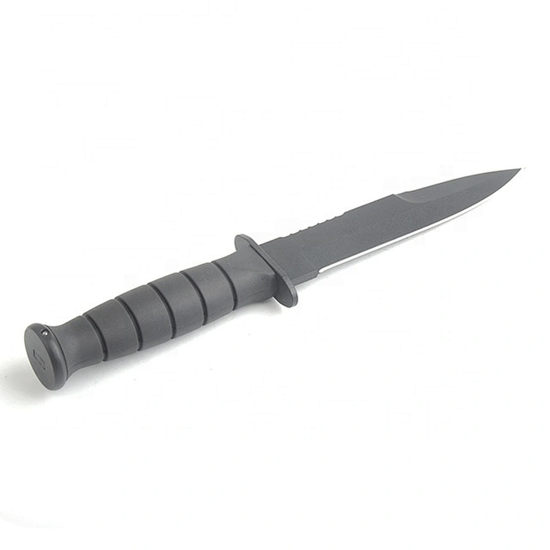 Glock Style Stainless Steel Outdoor Camping Survival Hunting Knife with Sheath