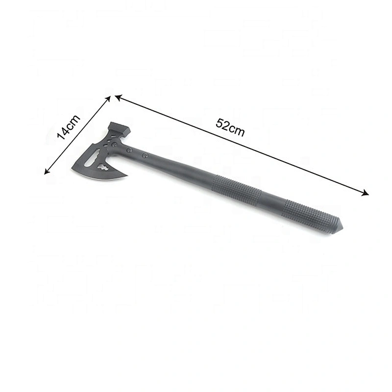 Multi-Purpose Stainless Steel Black Coating Hatchet Axe with Fire Starter and Knife for Outdoor