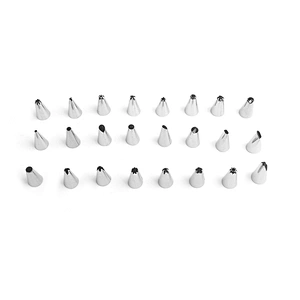 Seamless 304 Stainless Steel Cake Icing Nozzle Piping Tip with box