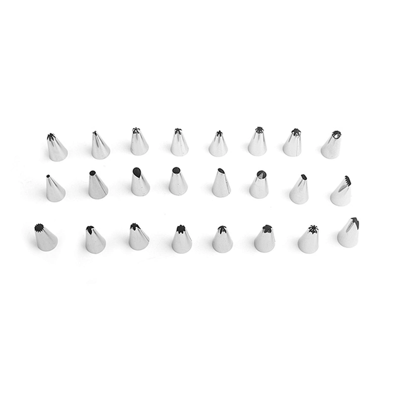 Seamless 304 Stainless Steel Cake Icing Nozzle Piping Tip with box