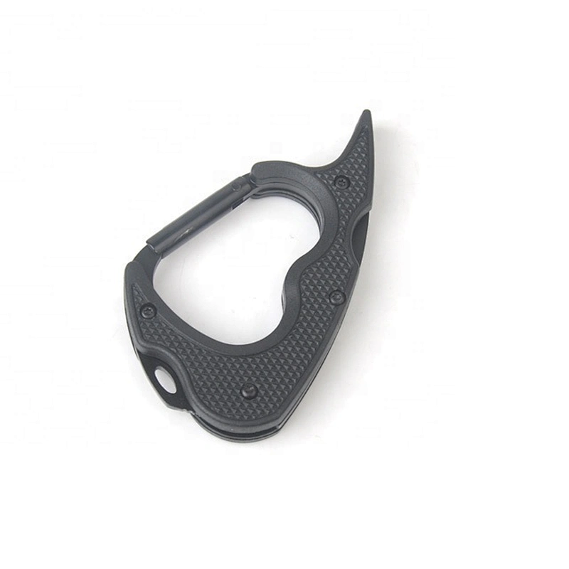 Hot multifunctional flashlight folding carabiner knife