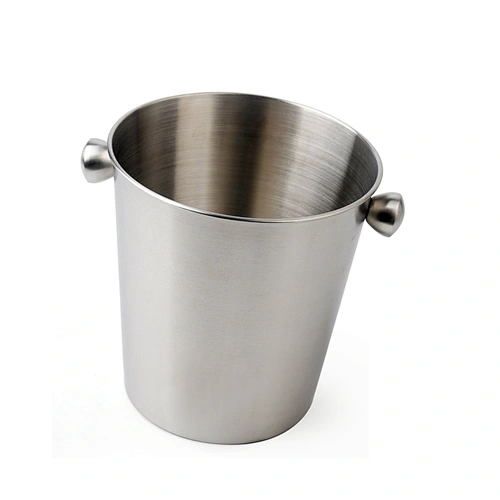 Wholesale stainless steel personalized round double wall ice bucket