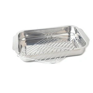 High quality baking sheet with a net rack