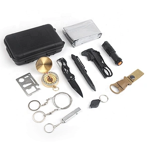 Multifunctional survival outdoor hiking fishing camping kit