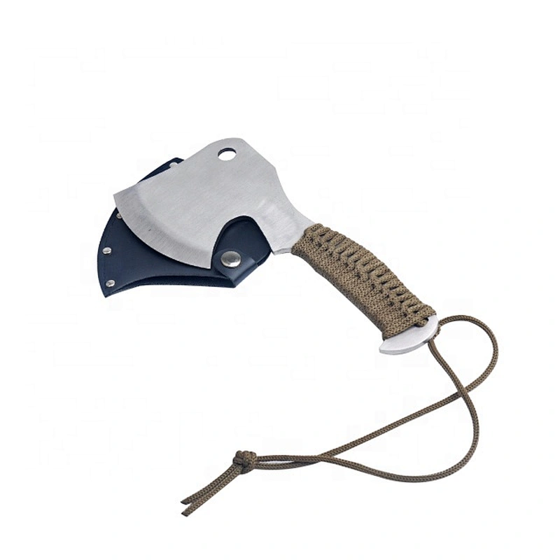 Paracord Handle Stainless Steel Survival Camping Axe Outdoor Tool Hatchet with sheath