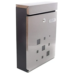 wall amounted water prood rust resistant mailbox with lock