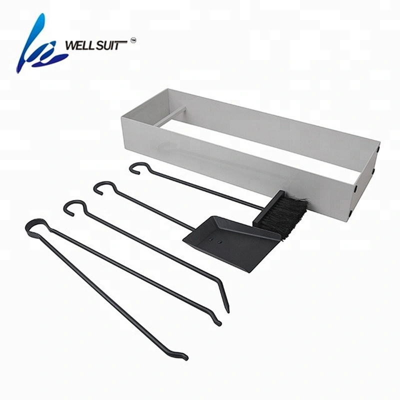 5 pieces  steel outdoor fireplace tools with fireplace tong