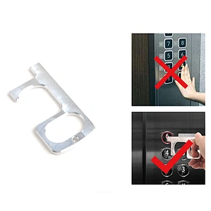 Fashionable Promotion Metal Key holder Long Shopping Cheap no touch Key chain