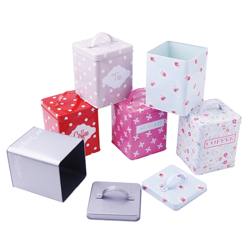 Wholesale Food Safe Square  Gift candy Tin Box