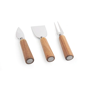 piece Wooden Handle Stainless Steel Cheese Knife Set Cheese Cutter Set