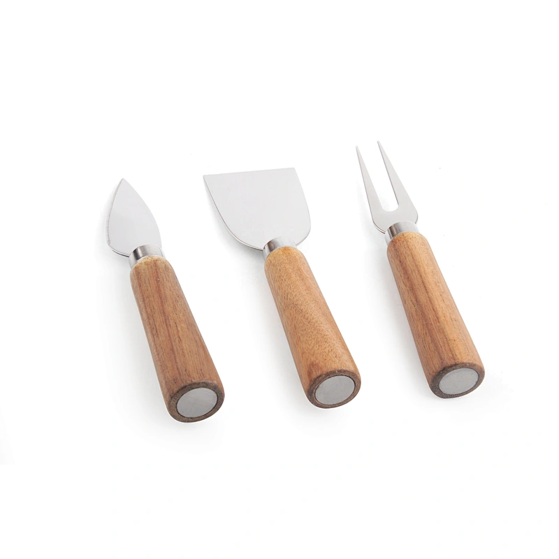 piece Wooden Handle Stainless Steel Cheese Knife Set Cheese Cutter Set