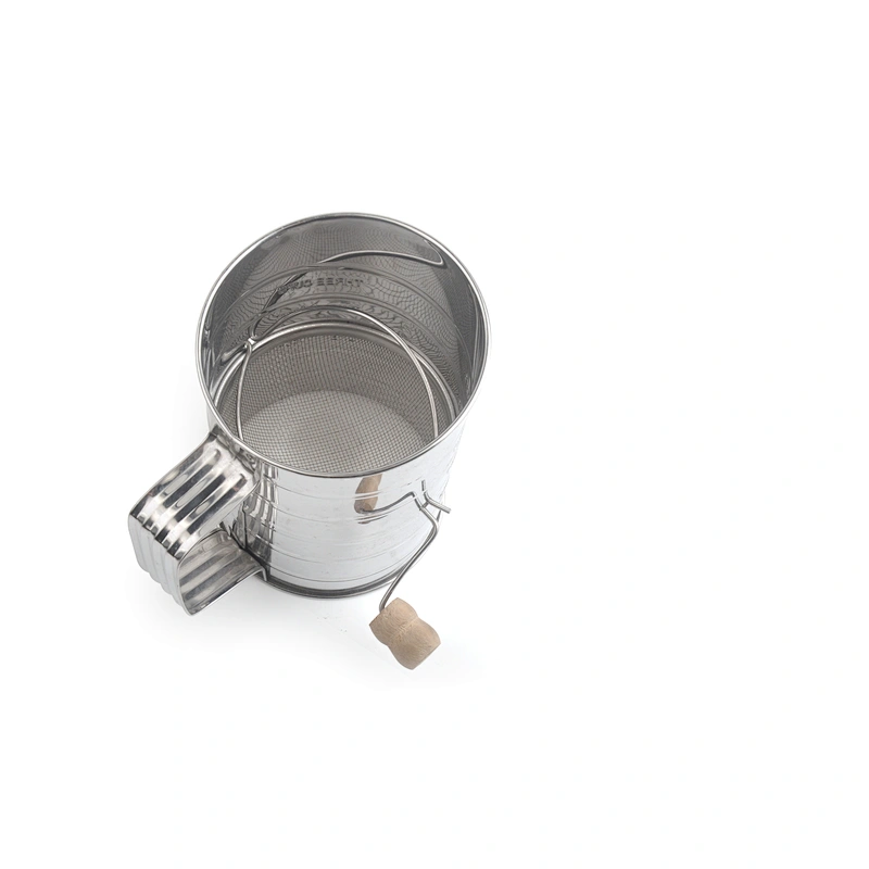 Factory direct sales free sample stainless steel flour sifter mesh size