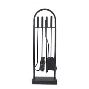 Convenient carrying handle 4 tool set decorative tools fireplace accessory