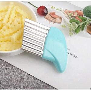 Stainless steel wave manual potato slicer kitchen tools/custom potato cutter