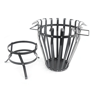 New design best quality outdoor iron fire basket