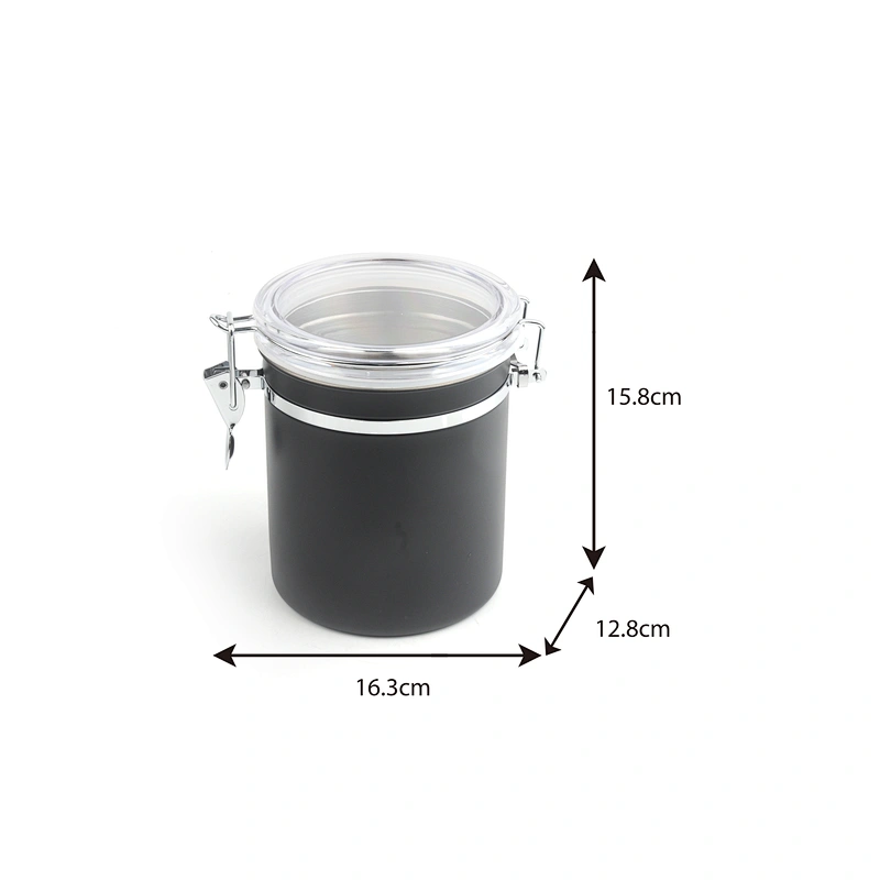 Coffee bean storage airtight stainless steel coffee canister
