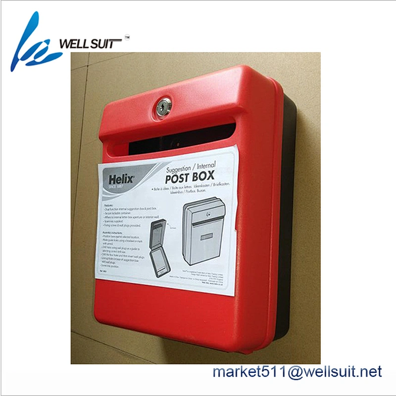 Plastic post mailbox
