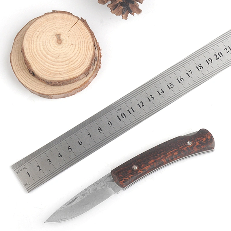 Folding Damascus Pocket Knife
