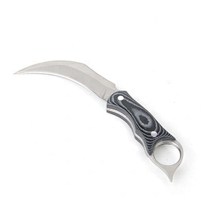 CS Shape Stainless Steel Blade  Pocket Knife with Micarta handle