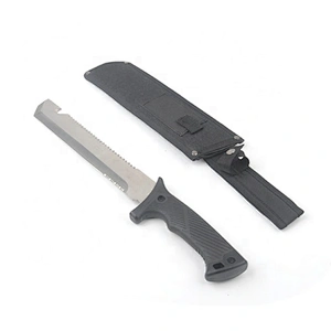 Multi Purpose Stainless Steel  Outdoor Survival Hunting Machete with Saw Hook