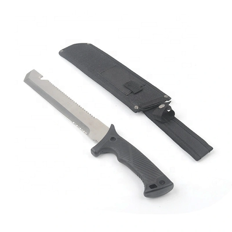 Multi Purpose Stainless Steel  Outdoor Survival Hunting Machete with Saw Hook