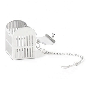 Mini eco-friendly box pattern tea ball strainer stainless steel tea infuser