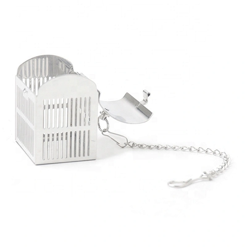 Mini eco-friendly box pattern tea ball strainer stainless steel tea infuser