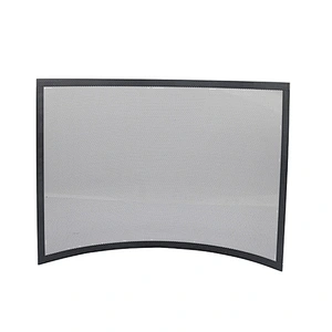 Indoor Fireplace Screen 3 Panel Pewter Wrought Iron Large Screen Outdoor Metal Decorative Mesh Cover Solid Fire Place Fence Leaf