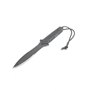 High quality Stainless steel outdoor forest camping survival knife with string
