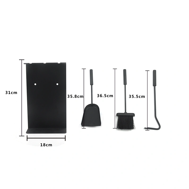 High Quality Rustic indoor outdoor iron Fireplace Tool set