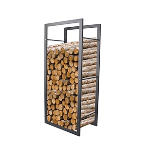 Hot selling metal with black powder coating Large size log holder