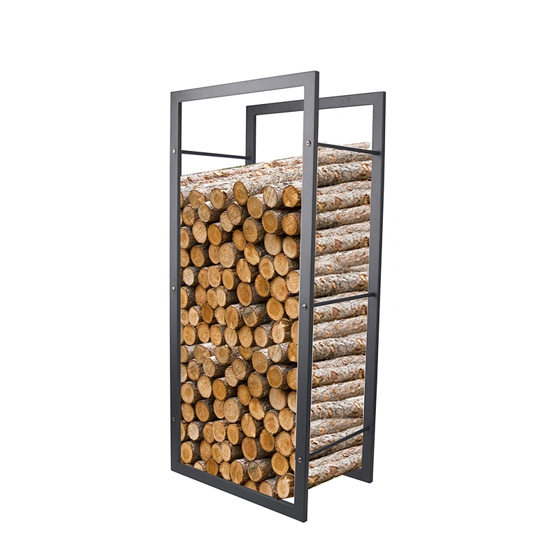 Hot selling metal with black powder coating Large size log holder