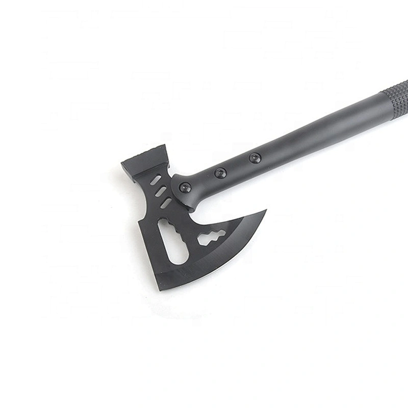Multi-Purpose Stainless Steel Black Coating Hatchet Axe with Fire Starter and Knife for Outdoor