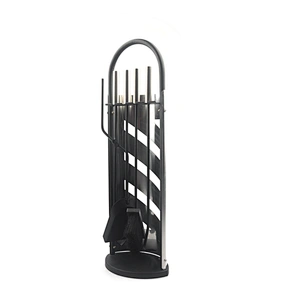 Outdoor garden Wrought  black  Iron fireplace accessories Set