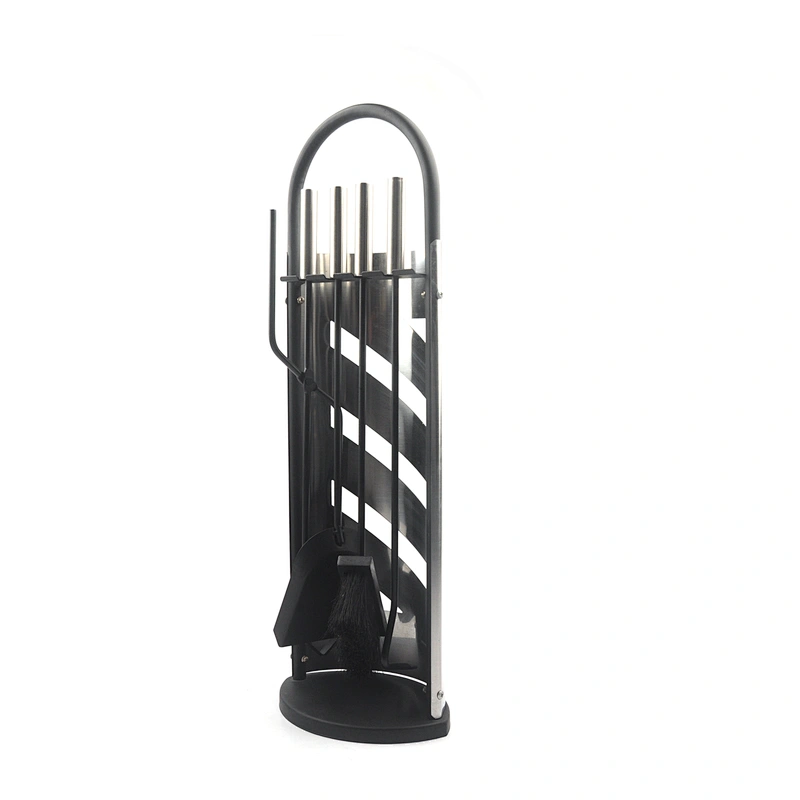 Outdoor garden Wrought  black  Iron fireplace accessories Set