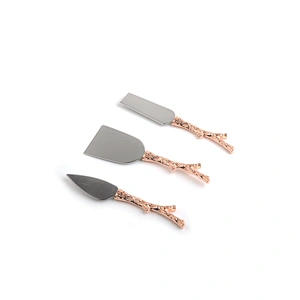 Wholesale custom stainless steel cheese slicer cheese knife set for cheese