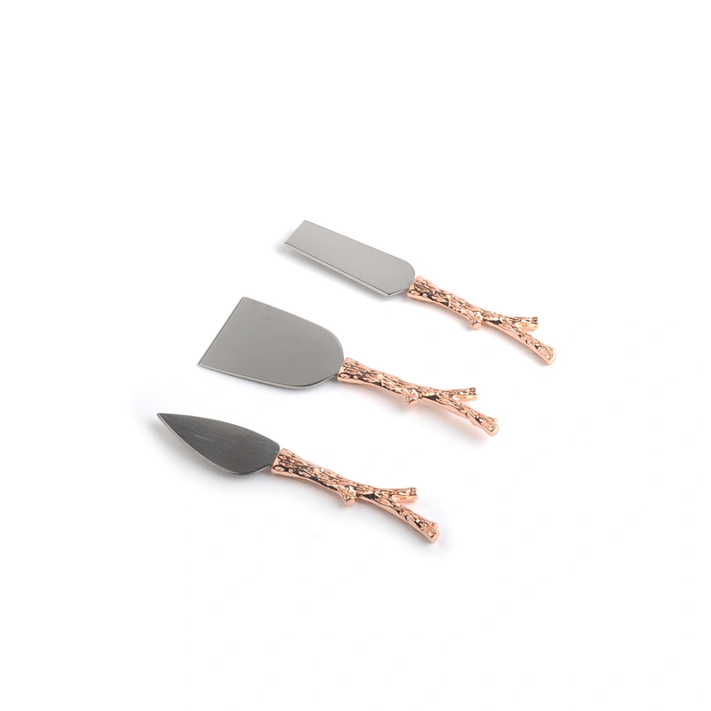 Wholesale custom stainless steel cheese slicer cheese knife set for cheese