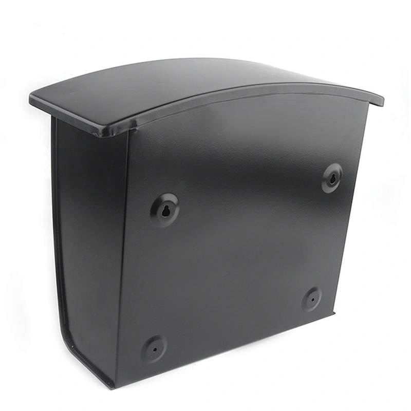 Mailbox Metal Outdoor Wall Mounted Garden Black Coating Mailbox