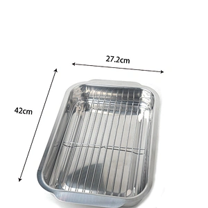 High quality baking sheet with a net rack