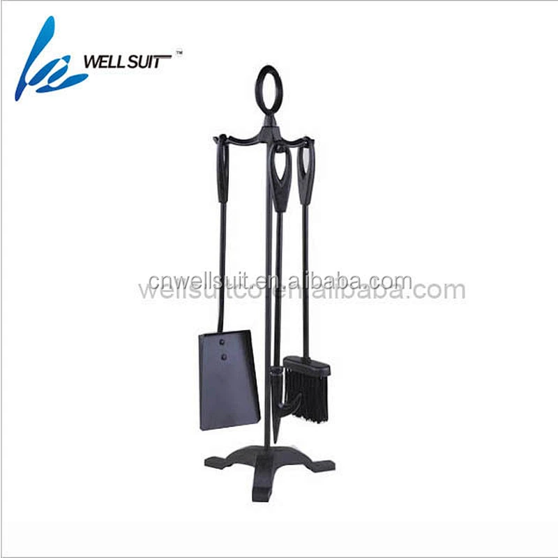 Pleasant Hearth 4-Piece Steel Fireplace Tool Set