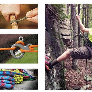 Diamond Braid Polypropylene Rescue Safety Outdoor Climbing Static Nylon Rope