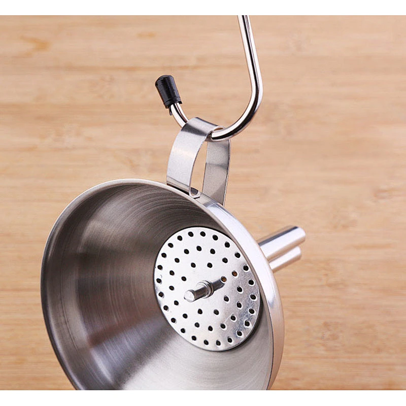 Stainless steel oil funnel food funnel for home kitchen accessories