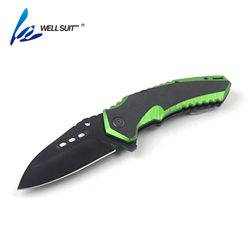 Customized Black coating Stainless Steel Blade Folding Pocket Knife