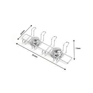 Suction Cups Shower Caddy Stainless Steel Basket Storage Shampoo Rack, Bath Gel Holder Organizer Bathroom Kitchen
