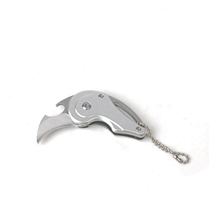 Mini multifunctional folding keychain gift knife