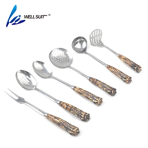 kitchenware 6pcs stainless steel cookware set camping Kitchen cooking Utensil Set