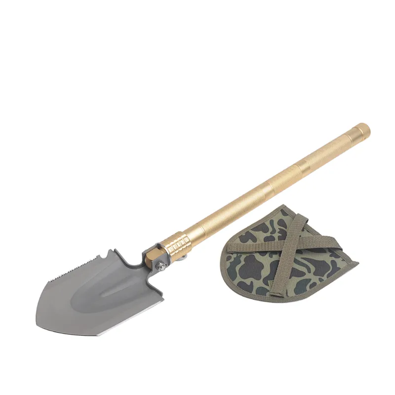 OEM Outdoor survival folding shovel with compass for camping and hiking